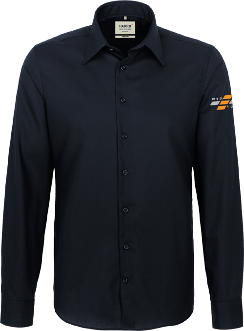 HAKRO Hemd 1/1-Arm tailliert 105 Medlog Dispo