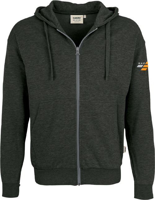 HAKRO Kapuzen-Sweatjacke Premium 605 Medlog Dispo